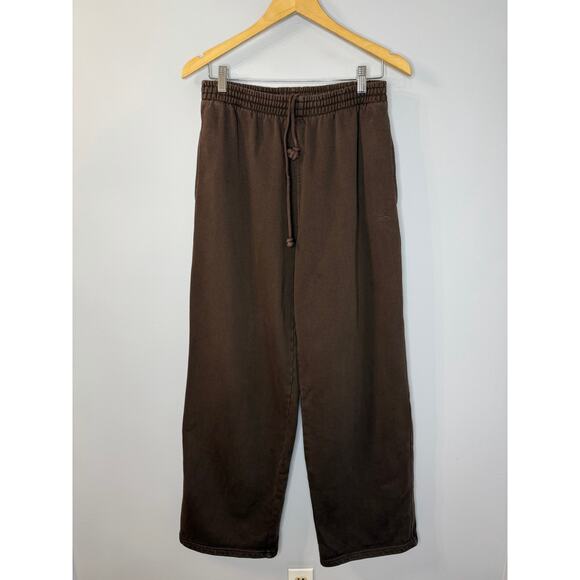 Skims Oversized Straight Leg Jogger Pant Brown Espresso Women's - Picture 2 of 11
